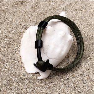 “Anchor” Nylon Bracelet | Green